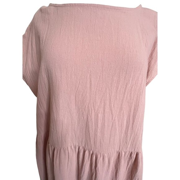 Pink Madi Dress 4X Pockets A Style Pull over Comfortable Summer Y2K90’s - Picture 2 of 12